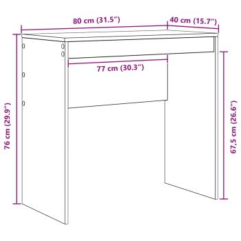 Schreibtisch mit Schubladen mit Regal mit Speicher 2 pcs Weiß