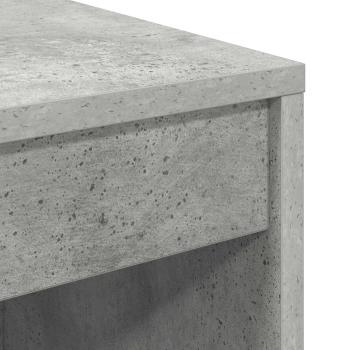 Schreibtisch mit Schubladen mit Regal 2 pcs Beton Grau