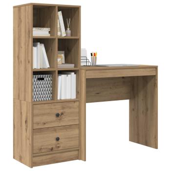 Schreibtisch Artisan-Eiche 125,5 x 40 x 127 cm 2 Stk.