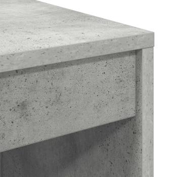 Schreibtisch mit Schubladen mit Regal 2 pcs Beton Grau