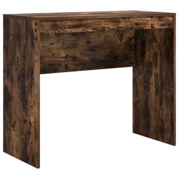 Schreibtisch mit Schubladen mit Regal 2 pcs Geräucherte Eiche