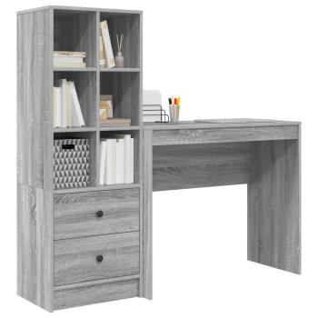 Schreibtisch Graues Sonoma 135,5 x 40 x 127 cm 2 stk.