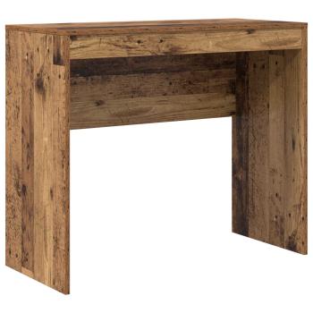 Schreibtisch mit Schubladen mit Regal 2 pcs Altholz