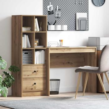 ARDEBO.de - Schreibtisch Artisan-Eiche 135,5 x 40 x 127 cm 2 Stk.