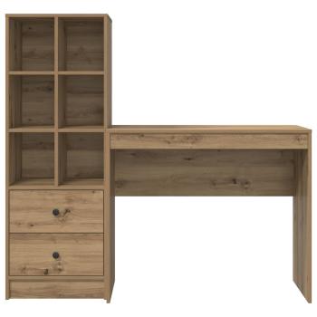 Schreibtisch Artisan-Eiche 135,5 x 40 x 127 cm 2 Stk.