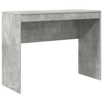 Schreibtisch mit Schubladen mit Regal 2 pcs Beton Grau