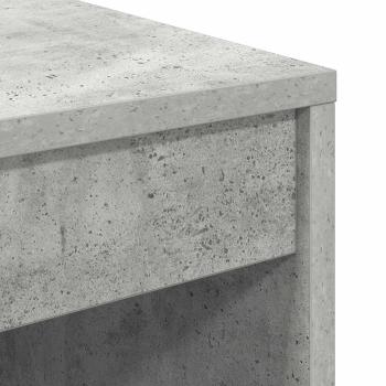 Schreibtisch mit Schubladen mit Regal 2 pcs Beton Grau