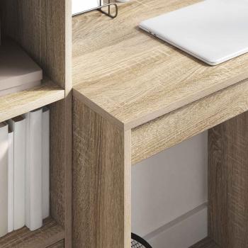 Schreibtisch mit Schubladen mit Regal 2 pcs Sonoma-Eiche