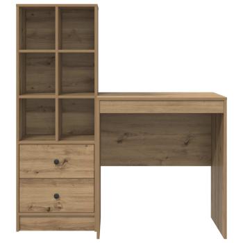 Schreibtisch Artisan-Eiche 115,5 x 50 x 127 cm 2 Stk.