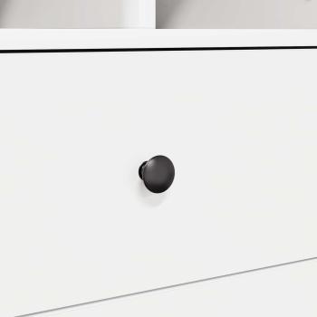Schreibtisch mit Schubladen mit Regal mit Speicher 2 pcs Weiß