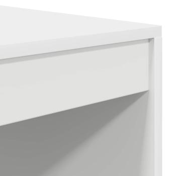 Schreibtisch mit Schubladen mit Regal mit Speicher 2 pcs Weiß