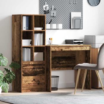 ARDEBO.de - Schreibtisch Altholz 125,5 x 50 x 127 cm 2 stk.