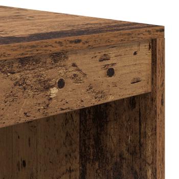 Schreibtisch mit Schubladen mit Regal 2 pcs Altholz