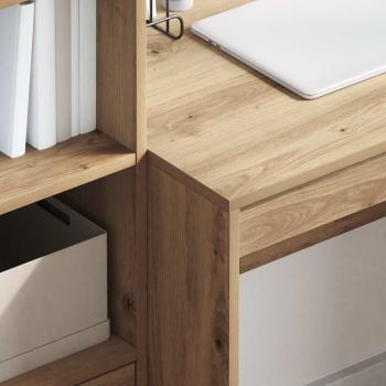 Schreibtisch Artisan-Eiche 135,5 x 50 x 127 cm 2 Stk.