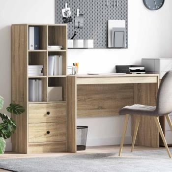 ARDEBO.de - Schreibtisch mit Schubladen 2 pcs Sonoma-Eiche
