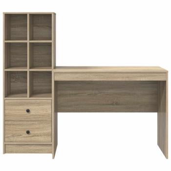 Schreibtisch mit Schubladen 2 pcs Sonoma-Eiche