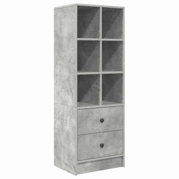 Schreibtisch mit Schubladen 2 pcs Beton Grau
