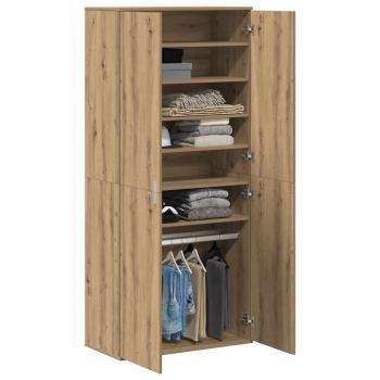 Hochschrank 80 x 39 x 178 cm Holzwerkstoff Artisan-Eiche