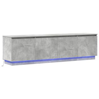 TV-Schränk 180 x 38 x 49 cm Beton Grau Holzwerkstoff