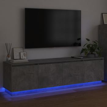 TV-Schränk 180 x 38 x 49 cm Beton Grau Holzwerkstoff