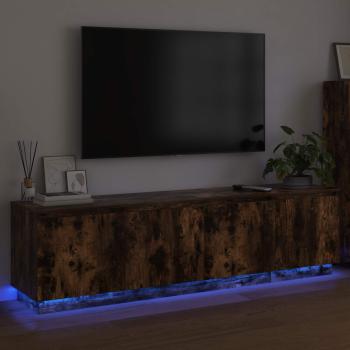 TV-Schränk 180 x 38 x 49 cm Geräucherte Eiche Holzwerkstoff
