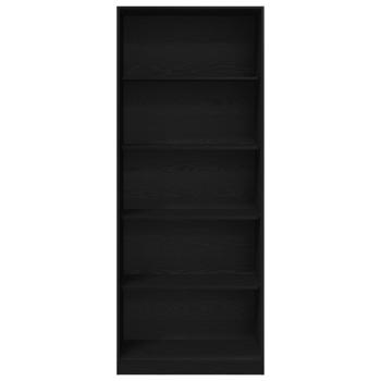 Kleiderschrank Schwarz Eichen-Optik 80 x 50 x 200 cm
