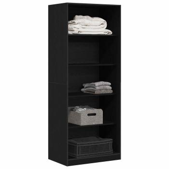 Kleiderschrank Schwarz Eichen-Optik 80 x 50 x 200 cm