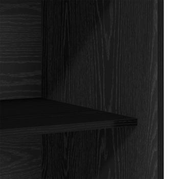 Kleiderschrank Schwarz Eichen-Optik 80 x 50 x 200 cm