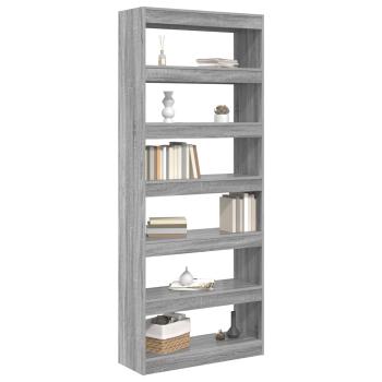 Bücherregal 6 Ebenen 80 x 30 x 198 cm Holzwerkstoff