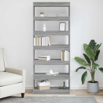 Bücherregal 6 Ebenen 80 x 30 x 198 cm Holzwerkstoff