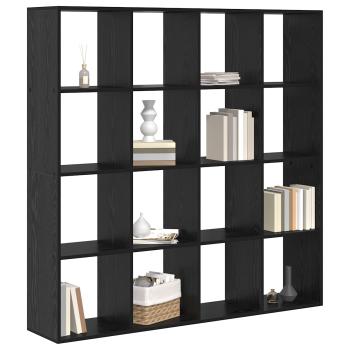 Bücherregal 16 Ebenen 137,5 x 29 x 137,5 cm Holzwerkstoff
