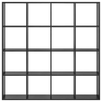 Bücherregal 16 Ebenen 137,5 x 29 x 137,5 cm Holzwerkstoff