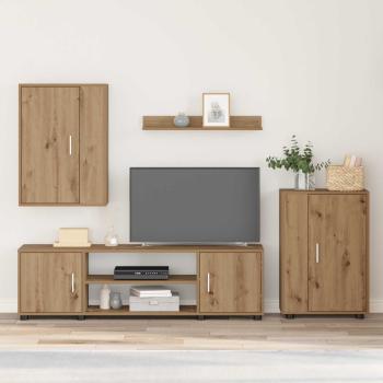 ARDEBO.de - TV-Schrankset Artisan-Eiche Holzwerkstoff