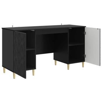 Schreibtisch Schwarz 142,5 x 50 x 75 cm Holzwerkstoff