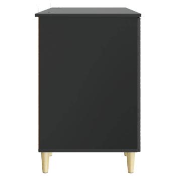 Schreibtisch Schwarz 142,5 x 50 x 75 cm Holzwerkstoff