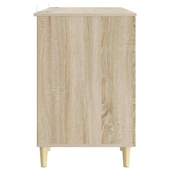 Schreibtisch Sonoma-Eiche 142,5 x 50 x 75 cm Holzwerkstoff