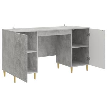 Schreibtisch Betongrau 142,5 x 50 x 75 cm Holzwerkstoff