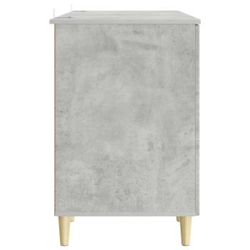 Schreibtisch Betongrau 142,5 x 50 x 75 cm Holzwerkstoff