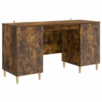 Schreibtisch Räuchereiche 142,5 x 50 x 75 cm Holzwerkstoff