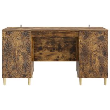 Schreibtisch Räuchereiche 142,5 x 50 x 75 cm Holzwerkstoff