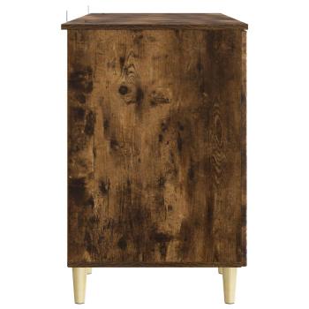 Schreibtisch Räuchereiche 142,5 x 50 x 75 cm Holzwerkstoff