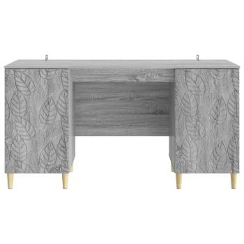 Schreibtisch Sonoma-Grau 142,5 x 50 x 75 cm Holzwerkstoff
