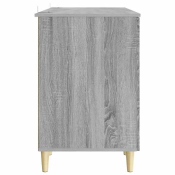 Schreibtisch Sonoma-Grau 142,5 x 50 x 75 cm Holzwerkstoff