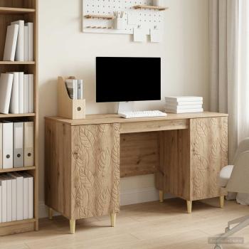 ARDEBO.de - Schreibtisch Artisan-Eiche 142,5 x 50 x 75 cm Holzwerkstoff