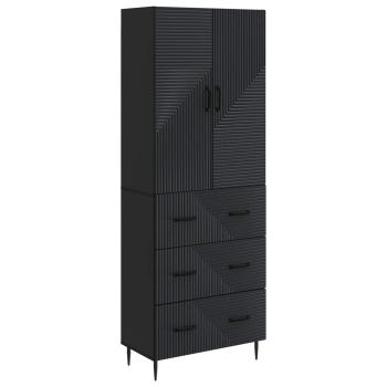 Schrankset 2 stk. 66 x 34,5 x 90 cm Holzwerkstoff Schwarz