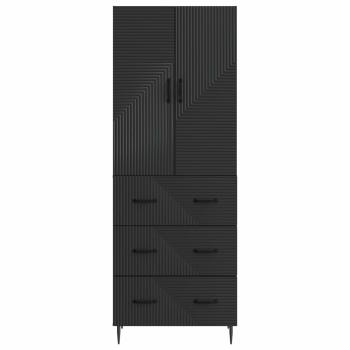 Schrankset 2 stk. 66 x 34,5 x 90 cm Holzwerkstoff Schwarz
