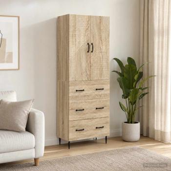 ARDEBO.de - Schrankset 2 stk. 66 x 34,5 x 90 cm Holzwerkstoff Sonoma-Eiche