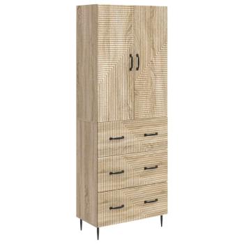 Schrankset 2 stk. 66 x 34,5 x 90 cm Holzwerkstoff Sonoma-Eiche