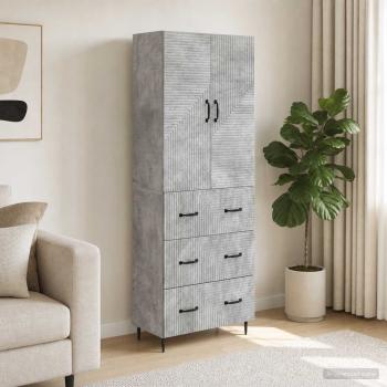 ARDEBO.de - Schrankset 2 stk. 66 x 34,5 x 90 cm Holzwerkstoff Betongrau