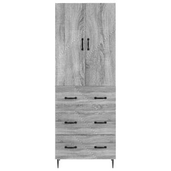 Schrankset 2 stk. 66 x 34,5 x 90 cm Holzwerkstoff Grau Sonoma